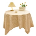 thumbnail image 2 of Birdeem Nappes pour Fêtes, Nappe Ronde, Nappe Texturée en Polyester Ronde 55 Pouces Nappe Tissée en Polyester Anti-Déversement Couverture pour Table de Fête Extra Douce et Épaisse, 2 of 6