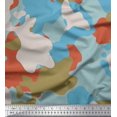 thumbnail image 1 of Soimoi Rayon Fabric Multicolor Camouflage Print Sewing Fabric Yard 42 Inch Wide, 1 of 3