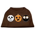 thumbnail image 1 of The Spook Trio Screen Print Dog Shirt Brown Sm (10), 1 of 1