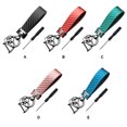 thumbnail image 2 of Automobile Key Chain Portable Universal Men Women Keychain Leather Automotive Portable Anti-rust Detachable Reusable Washable Solid Color Anti-lost Keychain Blue, 2 of 9