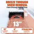 thumbnail image 3 of SENIX 40V 13-inch Electric Cordless Snow Shovel w/2*4Ah Batteries & Charger - 6in Depth, 22ft Throwing Distance (STX2-L), 3 of 12