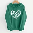 thumbnail image 1 of Pantalon pour Femmes Imprimé de la Saint-Patrick Décontracté à Manches Longues Ample Chandail à Capuchon de la Saint-Patrick, 1 of 5
