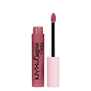 NYX PROFESSIONAL MAKEUP, Lip Lingerie XXL Matte Liquid Lipstick, Vegan Formula - TURN ON (Peach Nude)