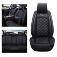 thumbnail image 2 of Maidao Car Seat Covers Leather Full Set for Buick for Lucerne 2006-2011 5 Seats Compatible Airbag Waterproof Front Rear Cushion Protector with Headrest Black, 2 of 8