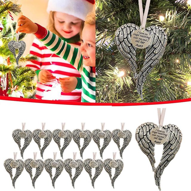 Eye-Catching Christmas Pendants Delicate Electroplate Heart Shape Themed Hanging Decor for Party