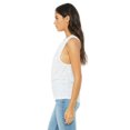 thumbnail image 3 of Bella Canvas Womens Flowy Scoop Blended Muscle Tank, L, White Marble, 3 of 3