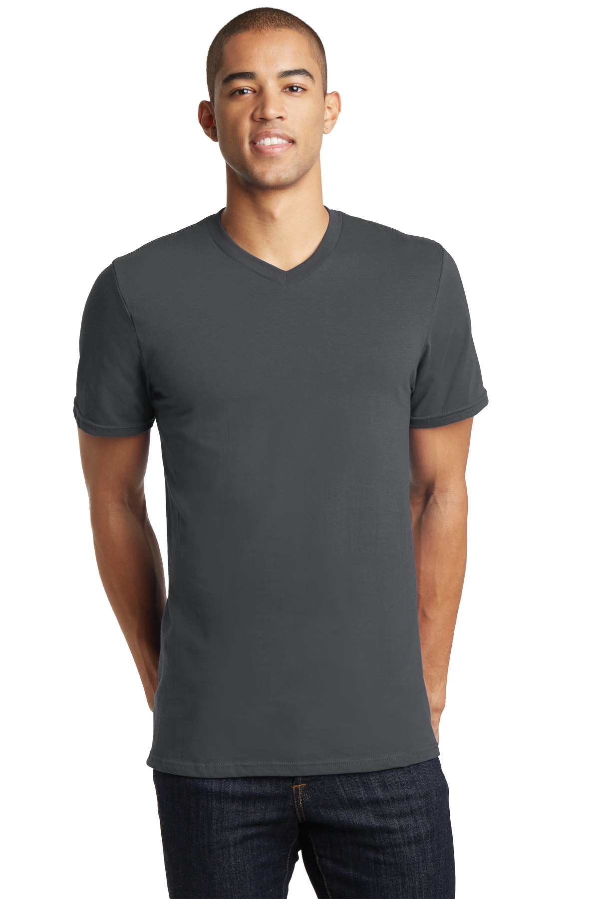 District T-Shirt de Concert pour Jeunes Hommes Col en V DT5500