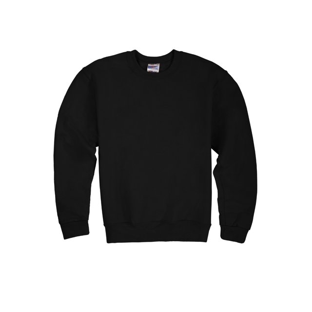 Jerzees Youth Fleece Crew Sweatshirt, Black, Small