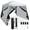 Grey, variant on 10x10Ft Patio Outdoor Instant Pop-up Canopy Slant Leg Mesh Tent Folding White