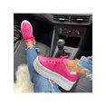 thumbnail image 4 of Woobling Chaussures Décontractées Antidérapantes pour Femmes Marche Bout Rond Plateforme Espadrilles Légères Rose Rouge 7, 4 of 4