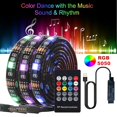 thumbnail image 2 of MesaSe USB LED Strip Light RGB 5V Music Controller Background Lighting TV Backlight Light Flexible LED Light, 2 of 8