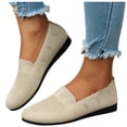 thumbnail image 3 of HBFAGFB Chaussures Décontractées pour Femmes Confortables et Simples à Semelle Plate à Enfiler Femmes Beige Taille 42, 3 of 8