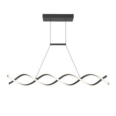 Artika DNA Modern LED Pendant Light Fixture, Black