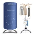 thumbnail image 1 of Portable Clothes Dryer, 900W Fast Drying & Large Load Capacity for Laundry and Shoes - Compact Mini Dryer Machine for Travel, Apartments, RV, Dorm Blue, 1 of 6
