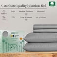 thumbnail image 3 of California Design Den - Luxury Sheets Bed 100% Cotton, 600 Thread Count, Deep Pocket, Snug Fit, Soft & Crisp Best Bedsheet Set with Sateen Weave, 3 of 5