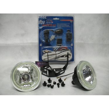 For 4" Inch Round Angel Eye Fog Lights Driving Lamps Kit Universal