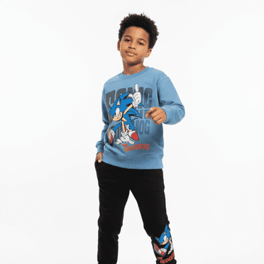 JuniorKids Blue Hedgehog Boys Joggers Set