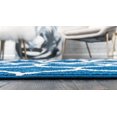 thumbnail image 2 of Unique Loom 3146407 Tapis Rectangulaire en Treillis Arrondi de 2 x 3 Pieds&44; Bleu Marine, 2 of 2