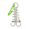 thumbnail image 1 of Octopus Deck Peg Spiral Shaped Adjustable Spring Durable Outdoor Camping Octopus Rope Buckle with Carabiner Hook for Hiking, 1 of 12