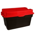 thumbnail image 1 of Gracious Living 132 Litre Hinge Top Tote Black with Red Lid, 1 of 10