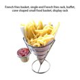 thumbnail image 2 of French Fries Strainer Basket Potato Fried Food Container Metal Birthday Party Tableware Snack Cone-Shaped Cooking Tools Shop Kitchen Wedding Birthday Type 6, 2 of 9