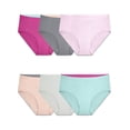 thumbnail image 1 of Fruit Of The Loom Womens Breathable Micro-Mesh Low-Rise Brief Panty 6 Pack, 9, 1 of 6