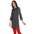 thumbnail image 2 of Moomaya Kurtis Courtes à Col Montant en Poly-Crêpe pour Femmes, Haut de Robe Imprimé, 2 of 5