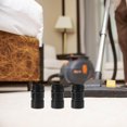 thumbnail image 4 of FONWILYO 5Pcs Vacuum Cleaner Hose Adapter Kit Black Plastic Convenient Replacement Coupler, 4 of 6