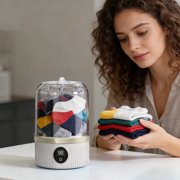 Portable Washing Machine Underwear Washing Machine 1.5L Small Rechargeable Washer For Travel Compact Travel Washer For Camping Hotel Apartment & Dorm Use