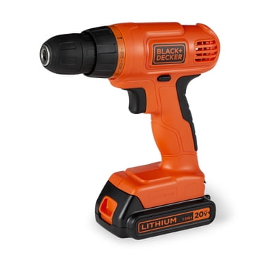 Black & Decker BDCD120VA 20V Max Perceuse-Verin au Lithium-Ion Trousse de Projet avec Chargeur