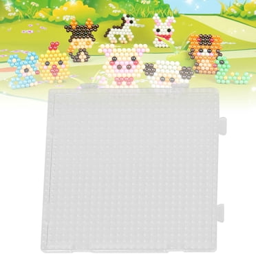 Perles de Perler Bricolage, Gabarit de Panneau Perforé Géométrique Transparent Mini Perler Bricolage Casse-Tête Fonctionnement Fluide