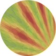 thumbnail image 1 of Ahgly Company Tapis Rond Lavable en Machine Intérieur Transitionnel Vert, 8 Pieds Rond, 1 of 7