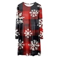 thumbnail image 5 of Zanarzt Robe Décontractée pour Fille à Manches Longues, Imprimé de Noël pour Fille, Bal de Promo, Fête de Noël, Robes pour Fille Rouge, 4-5 Ans, 5 of 5