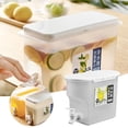 thumbnail image 2 of Large Capacity Beverage Dispenser With Durable Spigot For Refrigerator Indoor Outdoor Kitchen Use Drink Container Cooler, 2 of 9