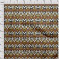 thumbnail image 3 of oneOone Silk Tabby Fabric Diamond & Swirl Ikat Print Fabric BTY 42 Inch Wide, 3 of 4