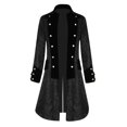 thumbnail image 1 of RXIRUCGD Chemise à Manches Longues pour Hommes, Col Rabattu, Noir, Taille : 2TG, 1 of 8