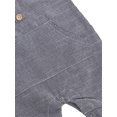 thumbnail image 3 of Kmbangi Baby Boy Girl Sleeveless Romper Button-Down Jumpsuit Striped Outfit, 3 of 9