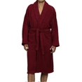 thumbnail image 1 of Superior Coton Égyptien Unisexe Coton Éponge Bain Robe Bordeaux Extra Large, 1 of 1