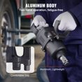 thumbnail image 3 of VEVOR 1 Inch Air Impact Wrench, Up to 2730 ft-lbs Reverse Torque Output 1" Pneumatic Impact Gun Lightweight w/ 2 Handles for Heavy Duty Repairs and Maintenance, 3 of 9