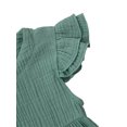 thumbnail image 3 of Gupgi Robe à Manches Volantes pour Filles Couleur Unie Col Rond Robes à Simple Boutonnage, 3 of 9