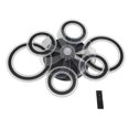 thumbnail image 2 of Ceiling Fan Light, Unique Easy To Install Modern Flush Mount Ceiling Fan Light  for Bedroom Black, 2 of 7