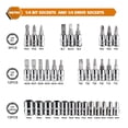 thumbnail image 2 of Labymos 46pcs Ratchet Wrench & Socket Tools Set 1/4-inch Drive Screwdriver Repairing Kit Combination Socket, 2 of 7