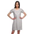 thumbnail image 1 of Moomaya Womens Button Placket Nursing Nightwear Printed Nightdress For Ladies, 1 of 5