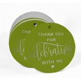 thumbnail image 2 of Inkdotpot Silver Foil Paper Hang Tags Thank You For Celebrating With Me Birthday Favor Tags 50 Pieces, 2 of 6