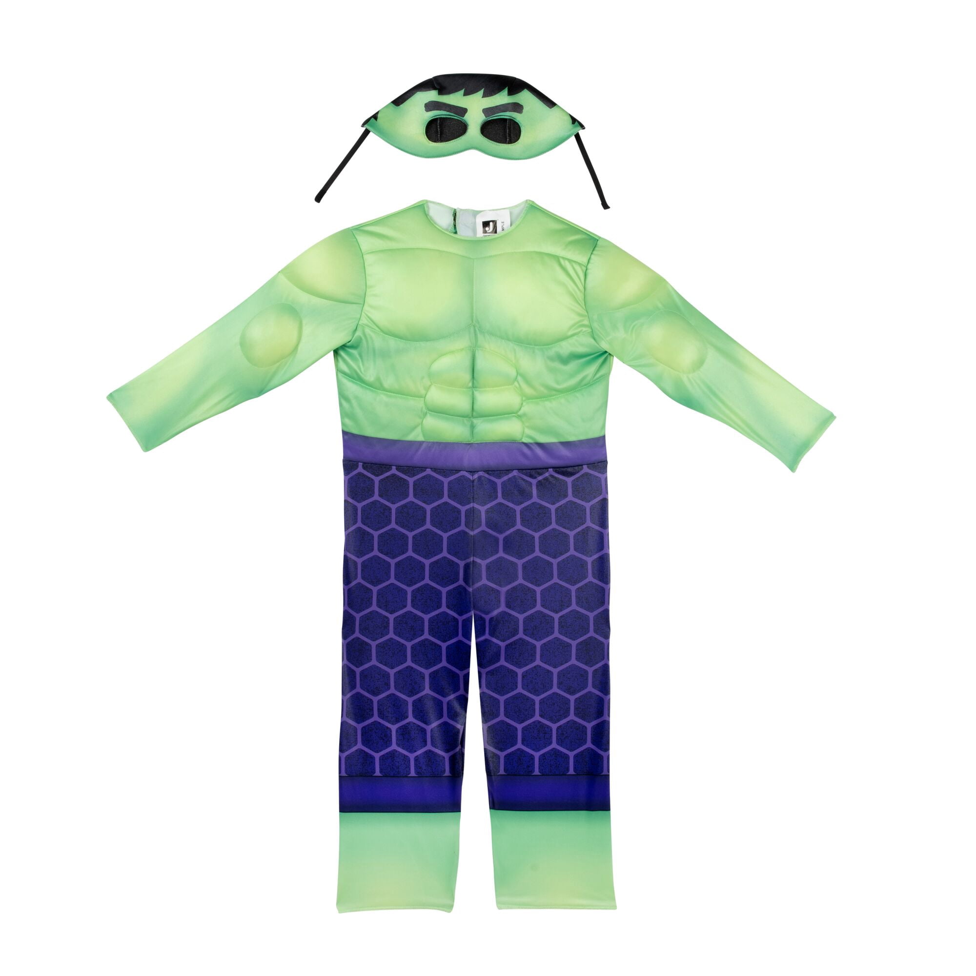 MARVEL’S HULK TODDLER COSTUME - Muscle Chest Jumpsuit with Fabric Mask