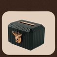 thumbnail image 2 of Baohd Napkin Paper Holder Deer Head Sculpture Tissue Box for Countertop Green, 2 of 9