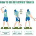 thumbnail image 3 of Gloryboom Telescopic Club, Retractable Golf Swing Training Aid, Golf Grip Trainer with Click Feedback, for Right & Left-Handed Golfers, Rhythm, Power & Grip Training, 3 of 8