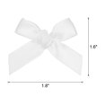 thumbnail image 2 of Unique Bargains 50Pcs Mini Ribbon Bow 1.8 inch Mini Fabric Satin Ribbon Flower Bows White, 2 of 7