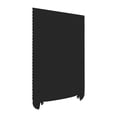 thumbnail image 3 of Elodie Pleated Temporary Shades Blinds Easy to Fit Install for Kitchen Polyester Fiber Black 60x180cm, 3 of 8