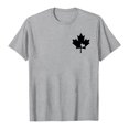 thumbnail image 3 of WEIYLL T Shirts for Women Canada Maple Leaf Print Proud Statement Grey Tees Sizes M, 3 of 3